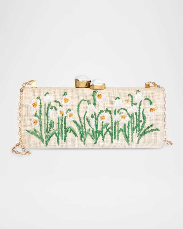 Alessandra Flower Long Clutch Bag